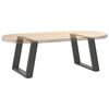 vidaXL Patas para mesa de centro en forma de U (2 unidades), antracita, 70 x (42-43) cm, acero