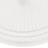 vidaXL Base de sombrilla de hierro fundido blanco 45x45x30 cm