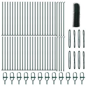 vidaXL Poste de Valla Verde