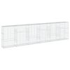 vidaXL Cesta de gaviones con cubierta hierro galvanizado 600x50x150 cm