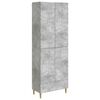 vidaXL Juego de armarios 2 uds. Gris Hormig&oacute;n Madera de ingenier&iacute;a