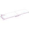 vidaXL Tablero mesa madera roble tratada marr&oacute;n oscuro 200x50x(2-4) cm