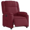 vidaXL Sillón reclinable eléctrico tela rojo tinto