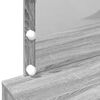 vidaXL Tocador con luces LED color gris Sonoma 100x40x120 cm