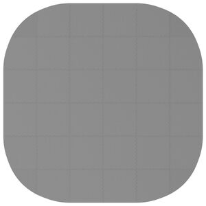 vidaXL Tapete para piscina 36 uds. &Oslash; 350 cm Redondo Espuma EVA Gris