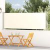 vidaXL Toldo lateral retr&aacute;ctil para patio crema 117x600 cm