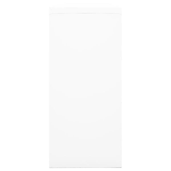 vidaXL Armario con puerta corredera blanca acero 90x40x90 cm