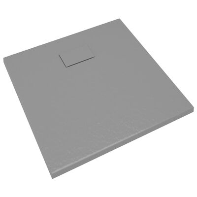 vidaXL Plato de ducha SMC gris 80x80 cm