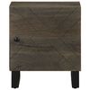 vidaXL Mesitas de noche 2 uds madera maciza de mango negro 40x33x46 cm