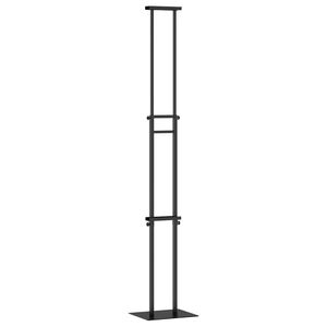 vidaXL Pantallas de Feria Negro 30 x 23,5 x 210 cm Acero