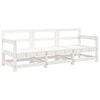 vidaXL Juego de muebles de jard&iacute;n 3 pzas madera maciza de pino blanco