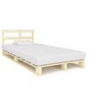 vidaXL Estructura cama palets sin colch&oacute;n madera maciza pino 120x200cm