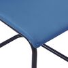 vidaXL Sillas de comedor voladizas 2 unidades cuero sint&eacute;tico azul