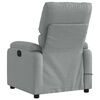 vidaXL Sillón reclinable de masaje eléctrico tela gris claro