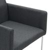vidaXL Sillas de comedor 2 unidades tela gris oscuro