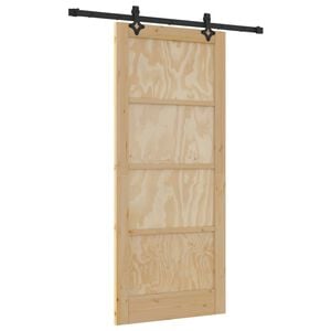 vidaXL Puerta Corredera ORKDAL Natural 86 x 198,5 cm