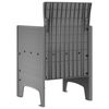 vidaXL Silla de Jard&iacute;n 2 pcs Gris Claro 53 x 49 x 85 cm Polipropileno