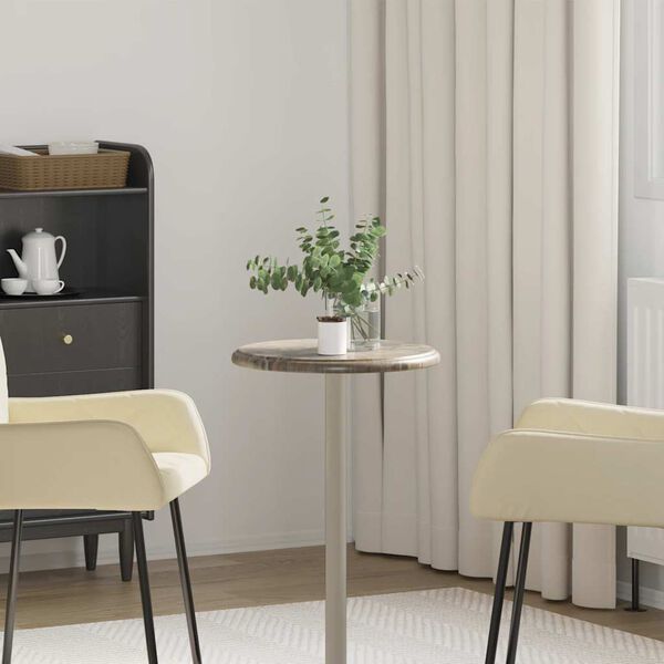 vidaXL Tablero para mesa m&aacute;rmol gris &Oslash;40x2,5 cm