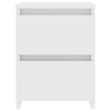 vidaXL Mesitas de noche 2 uds madera contrachapada blanco 30x30x40 cm