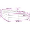vidaXL Cama box spring con colchones terciopelo verde oscuro 180x210cm