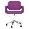vidaXL Silla de oficina giratoria de cuero sint&eacute;tico morado