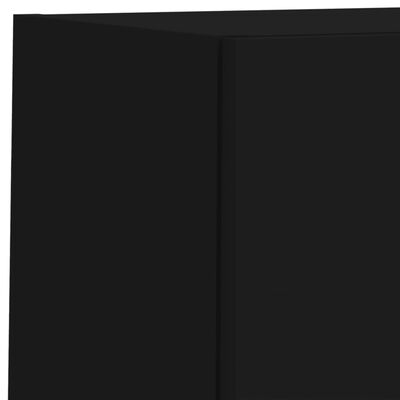 vidaXL Muebles para TV con luces LED 2 uds negro 30,5x30x60 cm