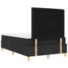 vidaXL Cama tipo Box Spring con colch&oacute;n Negro 120 x 190 cm tela