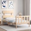 vidaXL Estructura de cama sin colch&oacute;n madera maciza de pino 90x200 cm