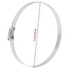 vidaXL Abrazaderas de manguera 6 uds 91-140 mm acero inoxidable 304