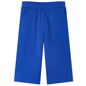 Pantal&oacute;n infantil con perneras anchas azul cobalto 104