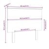 vidaXL Cabecero de cama madera maciza de pino blanco 94x6x82,5 cm