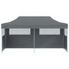 vidaXL Carpa plegable Pop-up con paredes laterales 3x6 m antracita