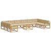 vidaXL Conjunto de sof&aacute;s de exterior 11 uds. y Beige