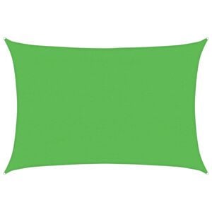 vidaXL Toldo de vela HDPE verde claro 160 g/m&sup2; 4x5 m