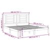 vidaXL Estructura de cama madera maciza blanco Supe King 180x200 cm