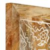 vidaXL Paneles de pared tallados a mano 2 uds madera mango 60x60x2,5cm