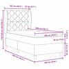 vidaXL Cama tipo Box Spring Marr&oacute;n Oscuro 200 x 100 cm tela