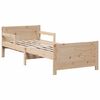 vidaXL Estructura de cama Marr&oacute;n 80 x 200 cm Madera de pino macizo