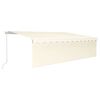 vidaXL Toldo retr&aacute;ctil manual con persiana antracita 5x3 m