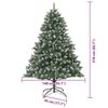 vidaXL &Aacute;rbol de Navidad artificial Verde 210 cm PVC, Pl&aacute;stico y Acero
