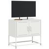 vidaXL Mueble para TV de acero blanco 68,5x39x60,5 cm