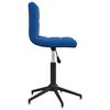 vidaXL Silla de comedor giratoria de terciopelo azul