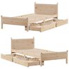 vidaXL Estructura de cama sin colch&oacute;n madera maciza de pino 90x200 cm