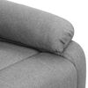 vidaXL Sillón de masaje elevable tela gris claro