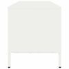 vidaXL Mueble para TV acero laminado en fr&iacute;o blanco 135x39x43,5 cm