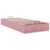 vidaXL Estructura cama otomana sin colch&oacute;n terciopelo rosa 100x200 cm