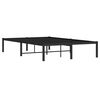 vidaXL Estructura de cama sin colch&oacute;n metal negro 120x190 cm