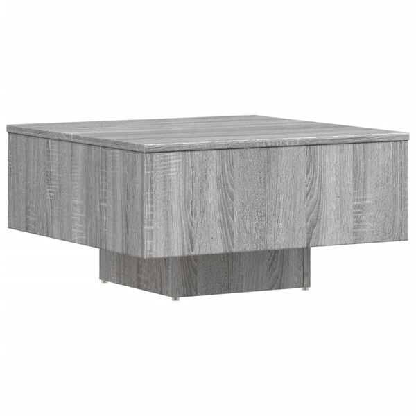 vidaXL Mesa de centro madera de ingenier&iacute;a gris Sonoma 60x60x31,5 cm