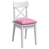 vidaXL Cojines para asiento 2 pcs Rosa 40 x 40 x 6 cm tela