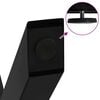 vidaXL Patas para mesa de comedor en forma de X (2 unidades), color negro, 80 x (72-73) cm, acero